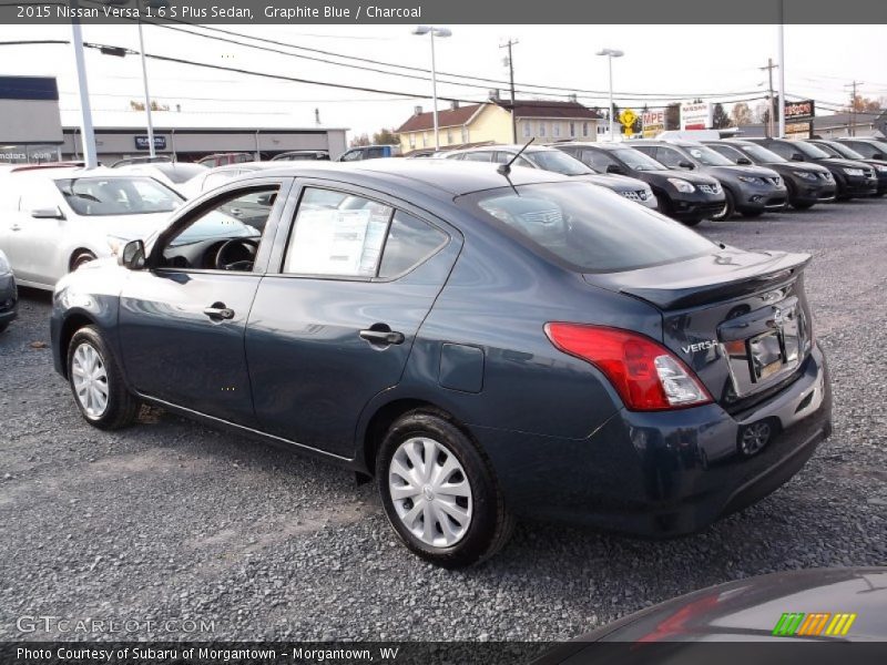 Graphite Blue / Charcoal 2015 Nissan Versa 1.6 S Plus Sedan