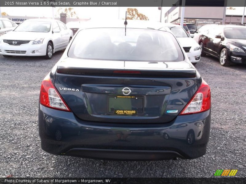 Graphite Blue / Charcoal 2015 Nissan Versa 1.6 S Plus Sedan