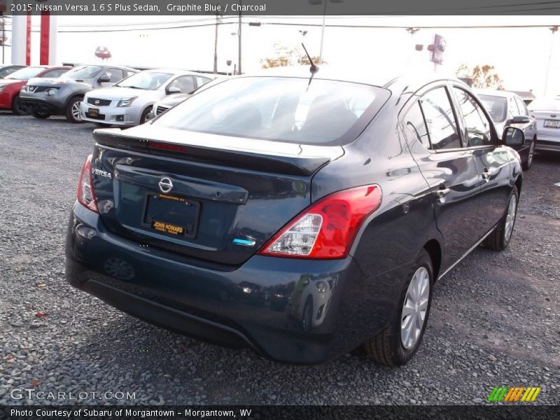 Graphite Blue / Charcoal 2015 Nissan Versa 1.6 S Plus Sedan