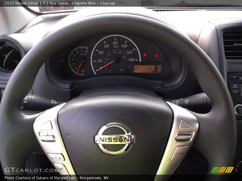 Graphite Blue / Charcoal 2015 Nissan Versa 1.6 S Plus Sedan