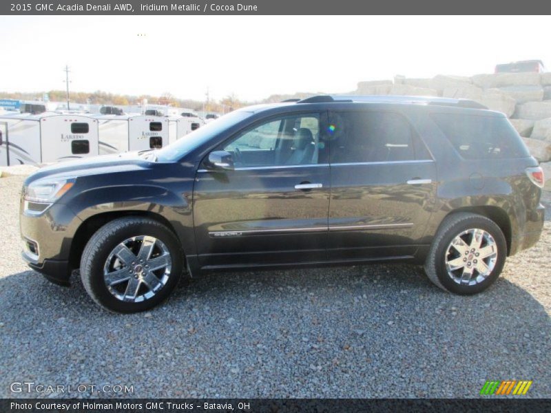 Iridium Metallic / Cocoa Dune 2015 GMC Acadia Denali AWD