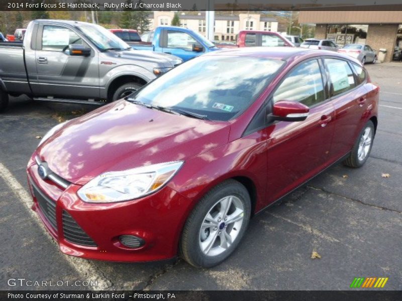 Ruby Red / Charcoal Black 2014 Ford Focus SE Hatchback