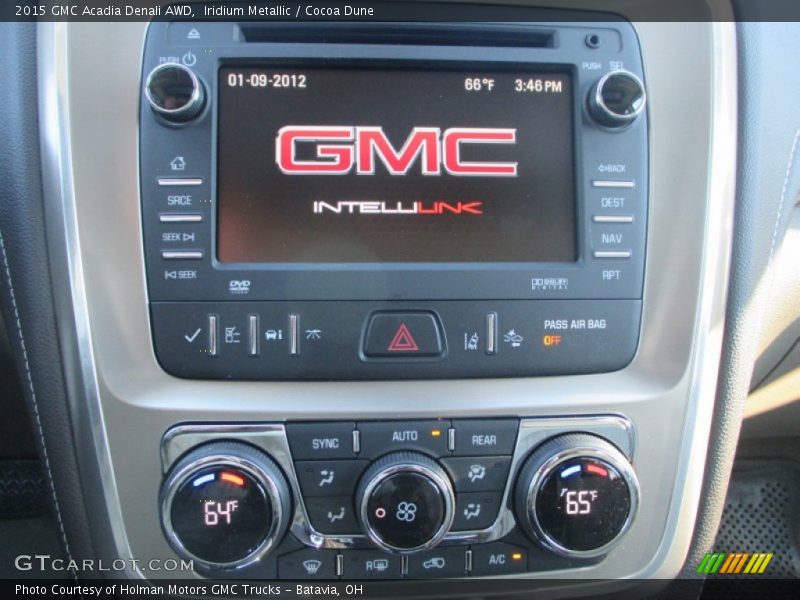 Iridium Metallic / Cocoa Dune 2015 GMC Acadia Denali AWD