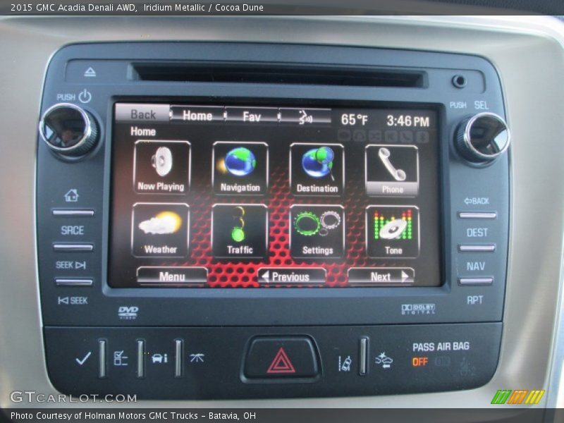Iridium Metallic / Cocoa Dune 2015 GMC Acadia Denali AWD