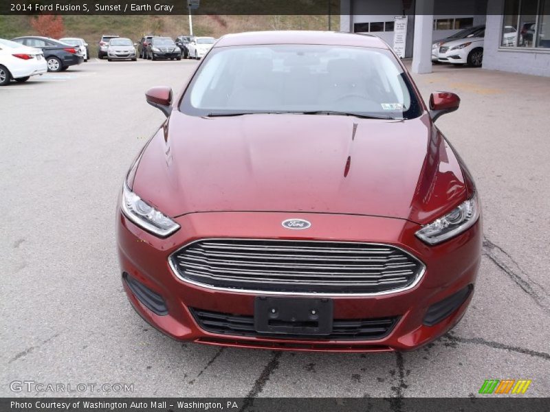 Sunset / Earth Gray 2014 Ford Fusion S