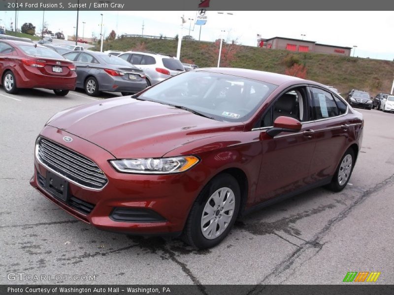 Sunset / Earth Gray 2014 Ford Fusion S