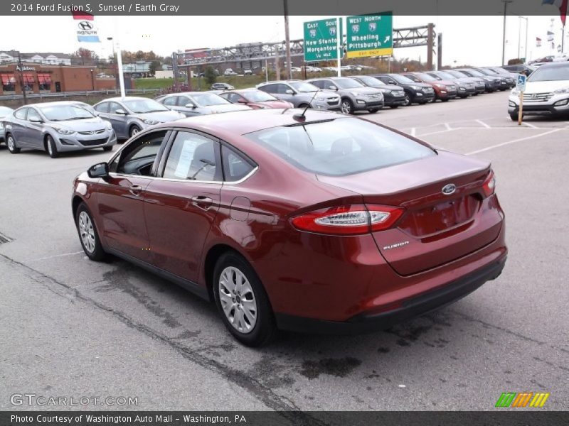 Sunset / Earth Gray 2014 Ford Fusion S