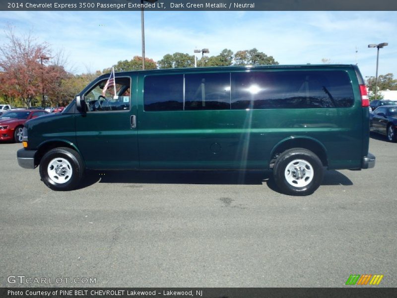  2014 Express 3500 Passenger Extended LT Dark Green Metallic