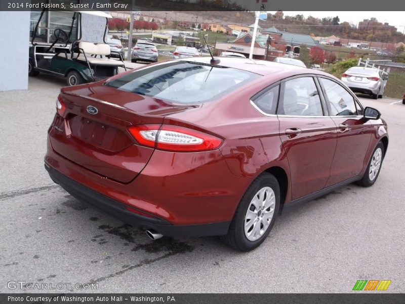 Sunset / Earth Gray 2014 Ford Fusion S