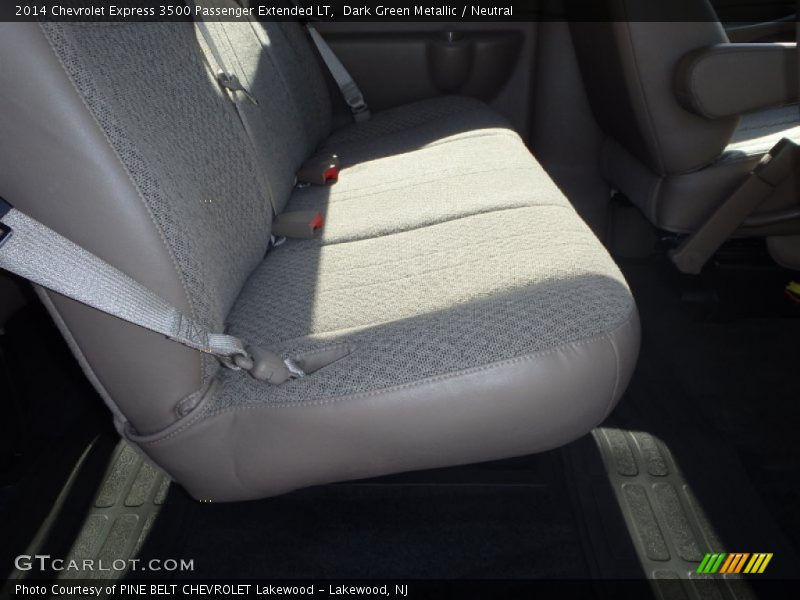 Dark Green Metallic / Neutral 2014 Chevrolet Express 3500 Passenger Extended LT