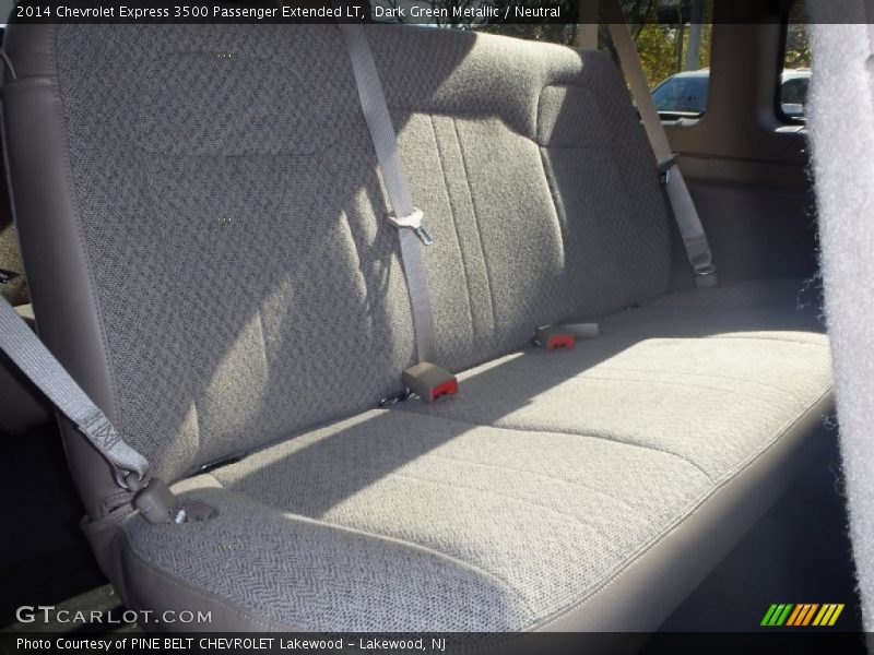 Dark Green Metallic / Neutral 2014 Chevrolet Express 3500 Passenger Extended LT