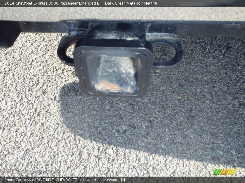 Dark Green Metallic / Neutral 2014 Chevrolet Express 3500 Passenger Extended LT