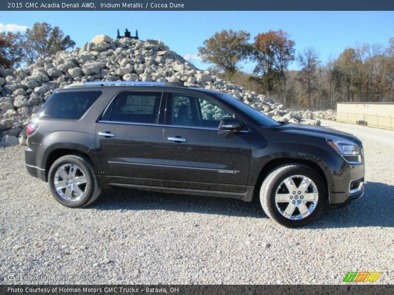 Iridium Metallic / Cocoa Dune 2015 GMC Acadia Denali AWD