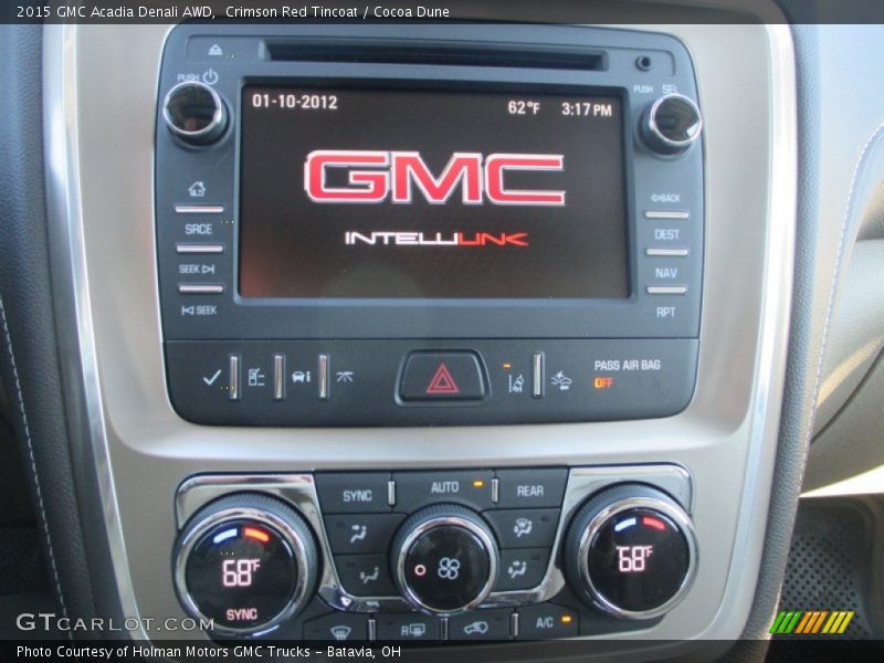 Crimson Red Tincoat / Cocoa Dune 2015 GMC Acadia Denali AWD