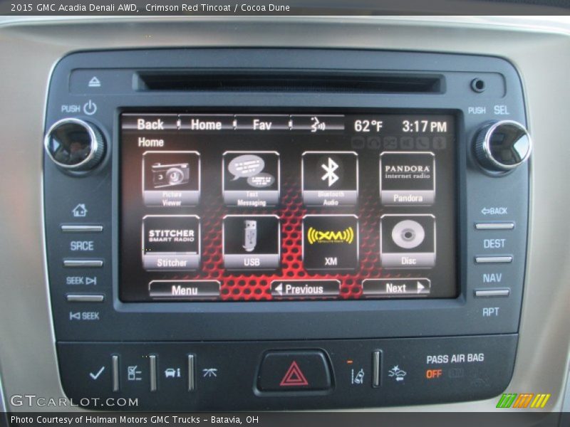 Crimson Red Tincoat / Cocoa Dune 2015 GMC Acadia Denali AWD