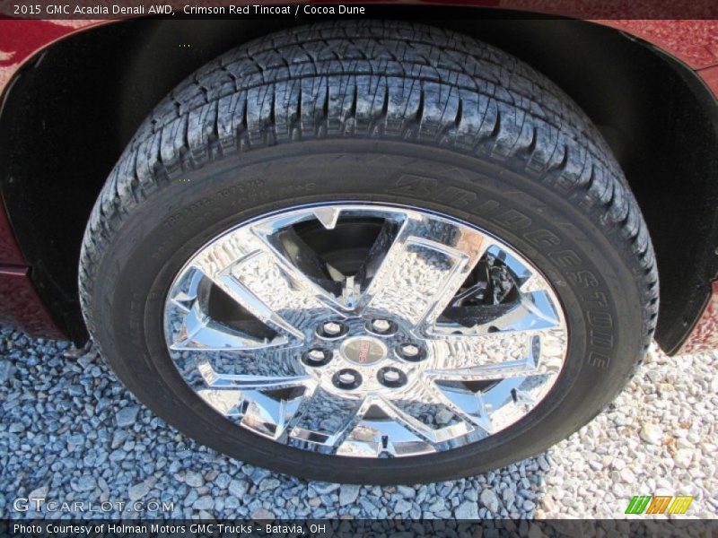 Crimson Red Tincoat / Cocoa Dune 2015 GMC Acadia Denali AWD