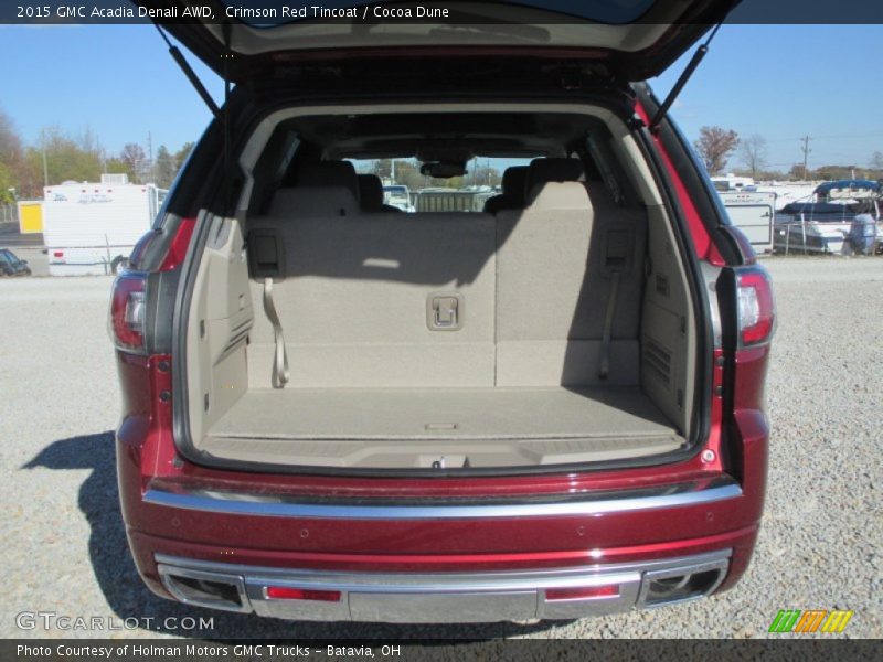 Crimson Red Tincoat / Cocoa Dune 2015 GMC Acadia Denali AWD