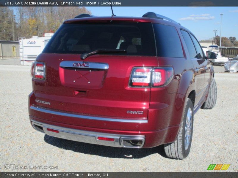 Crimson Red Tincoat / Cocoa Dune 2015 GMC Acadia Denali AWD