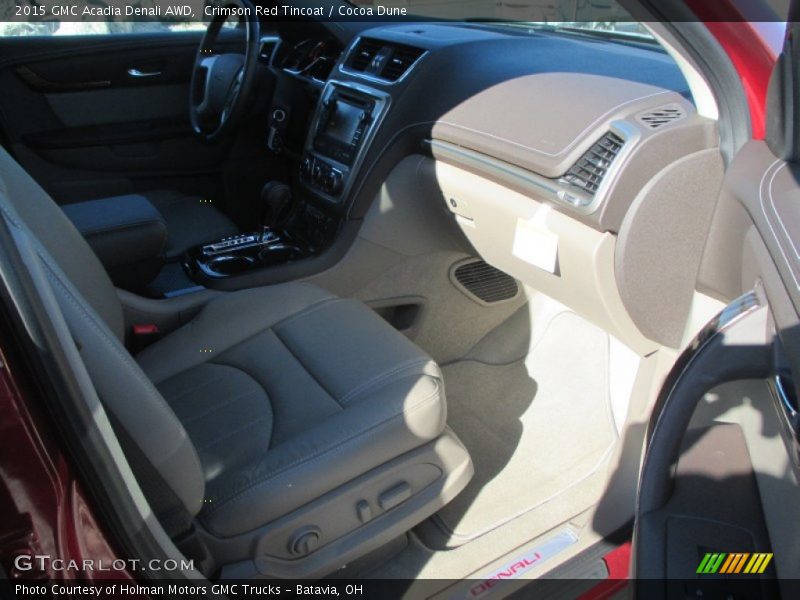 Crimson Red Tincoat / Cocoa Dune 2015 GMC Acadia Denali AWD