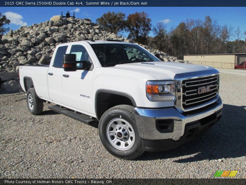 Summit White / Jet Black/Dark Ash 2015 GMC Sierra 2500HD Double Cab 4x4