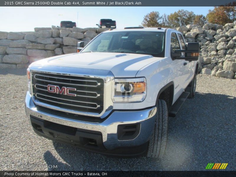 Summit White / Jet Black/Dark Ash 2015 GMC Sierra 2500HD Double Cab 4x4