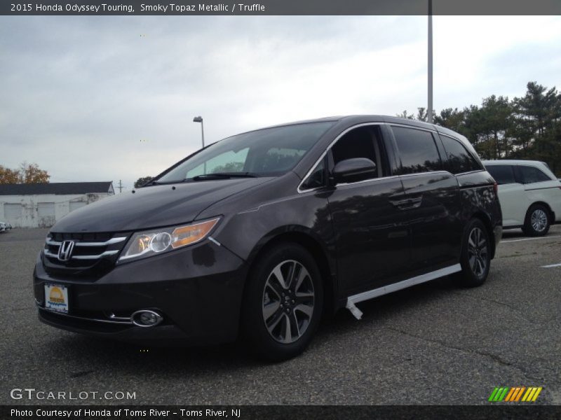 Smoky Topaz Metallic / Truffle 2015 Honda Odyssey Touring