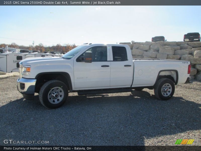 Summit White / Jet Black/Dark Ash 2015 GMC Sierra 2500HD Double Cab 4x4