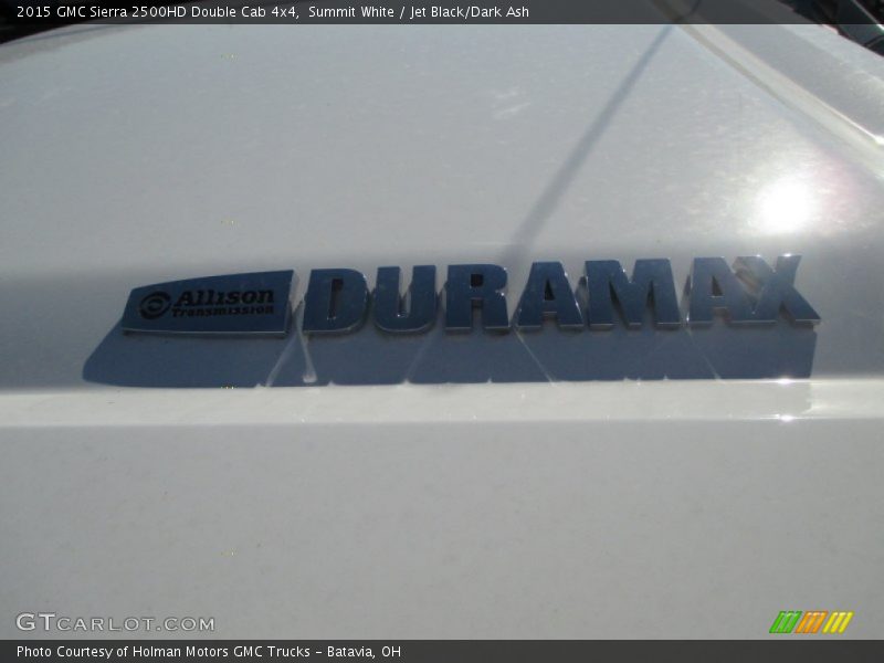 Summit White / Jet Black/Dark Ash 2015 GMC Sierra 2500HD Double Cab 4x4