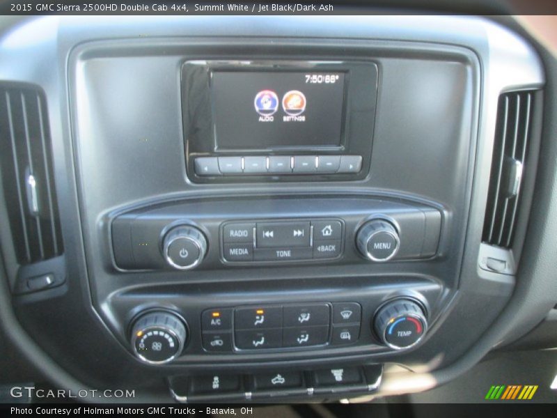 Summit White / Jet Black/Dark Ash 2015 GMC Sierra 2500HD Double Cab 4x4