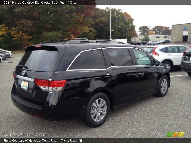 Crystal Black Pearl / Gray 2014 Honda Odyssey EX
