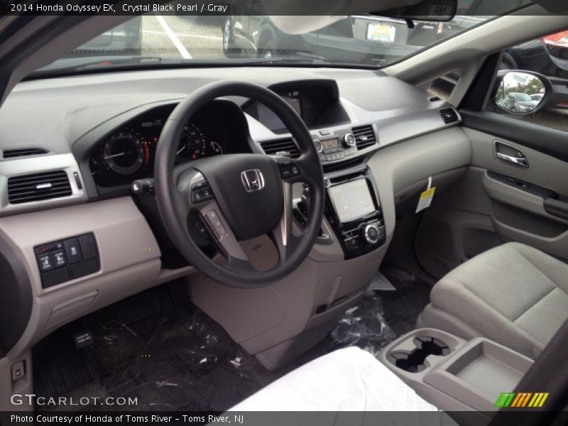 Crystal Black Pearl / Gray 2014 Honda Odyssey EX