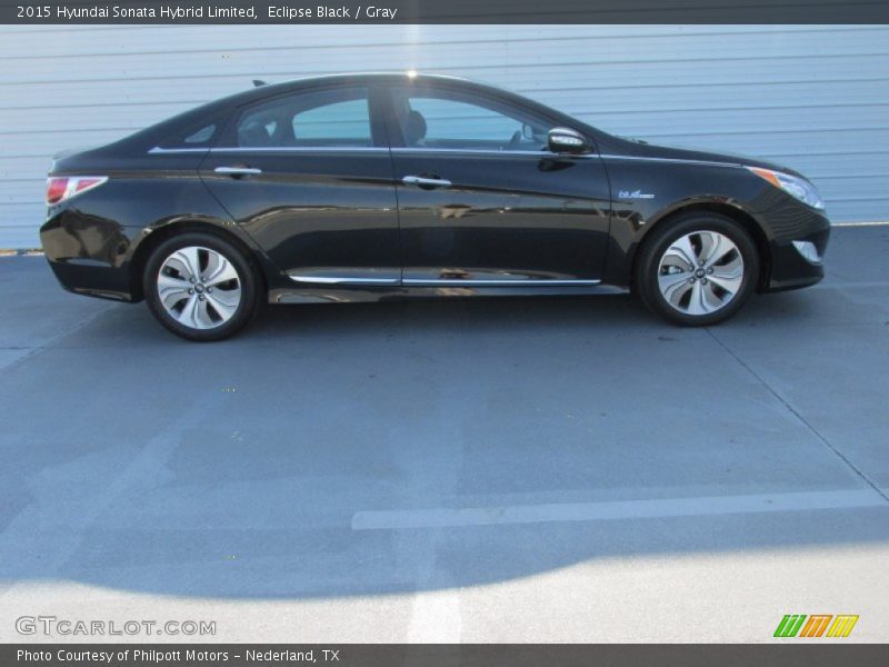 Eclipse Black / Gray 2015 Hyundai Sonata Hybrid Limited
