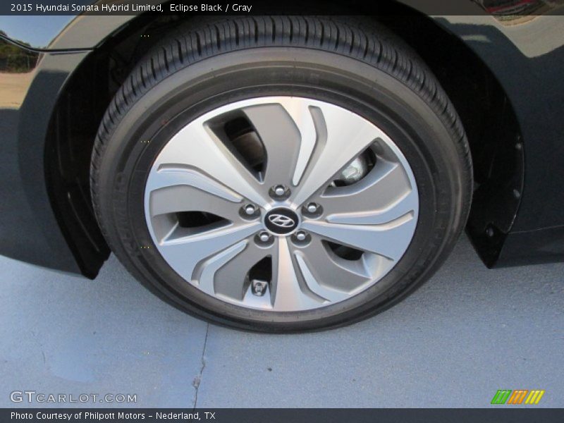Eclipse Black / Gray 2015 Hyundai Sonata Hybrid Limited