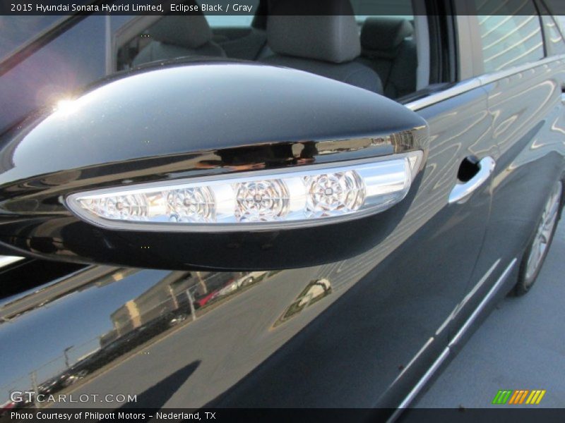 Eclipse Black / Gray 2015 Hyundai Sonata Hybrid Limited