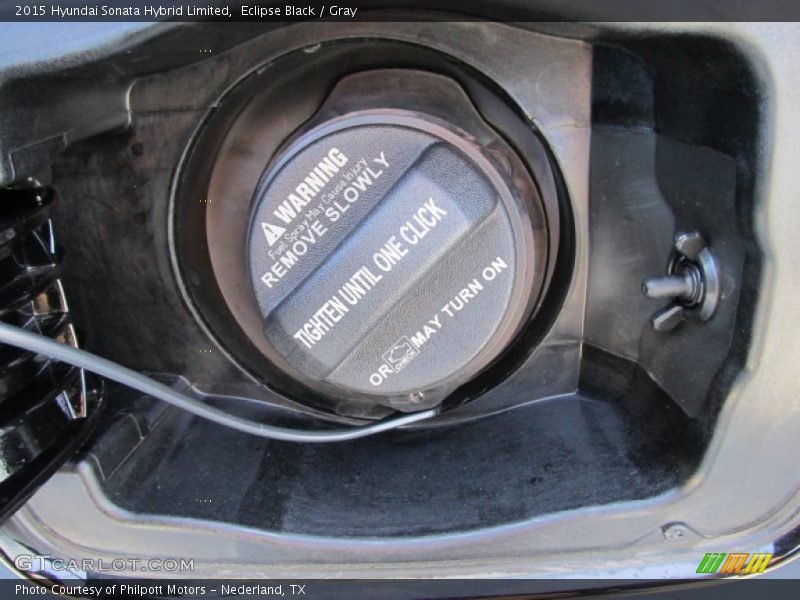 Eclipse Black / Gray 2015 Hyundai Sonata Hybrid Limited