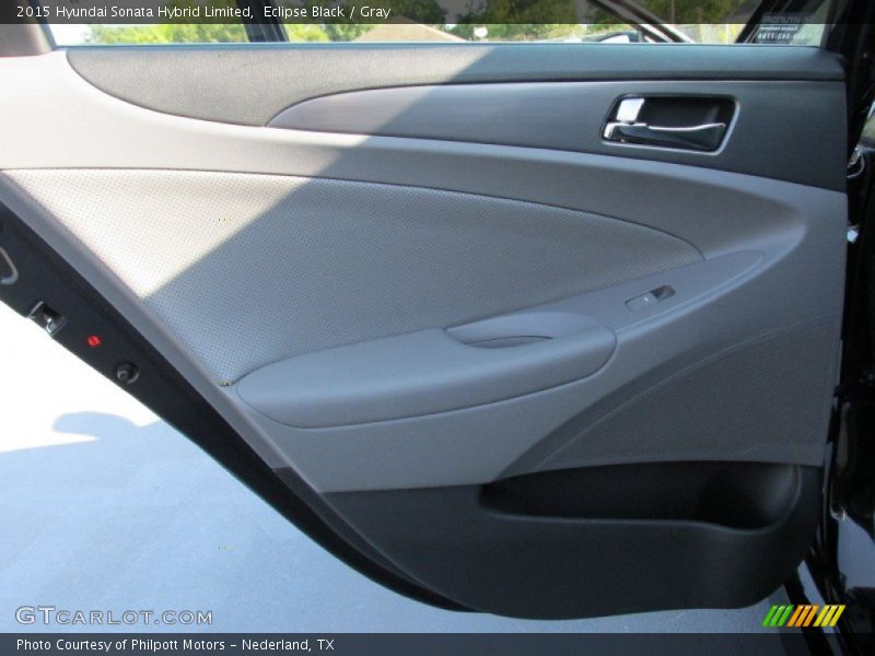 Eclipse Black / Gray 2015 Hyundai Sonata Hybrid Limited