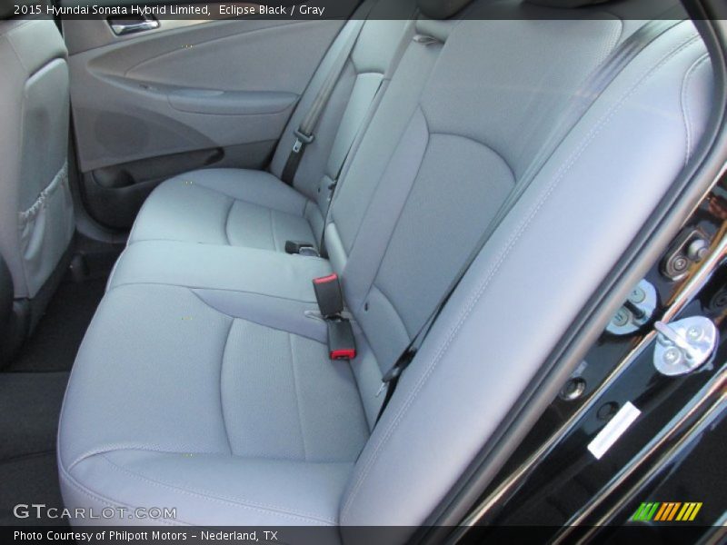 Rear Seat of 2015 Sonata Hybrid Limited