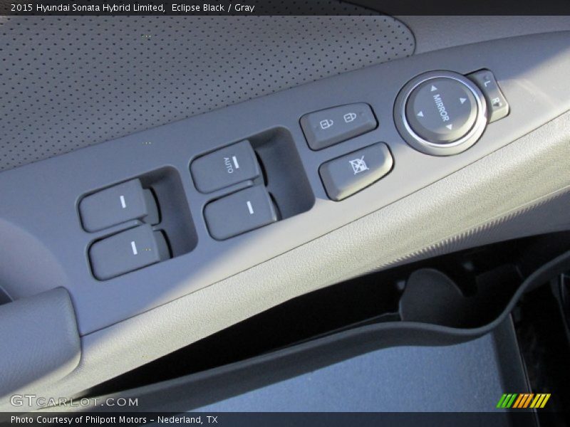 Eclipse Black / Gray 2015 Hyundai Sonata Hybrid Limited