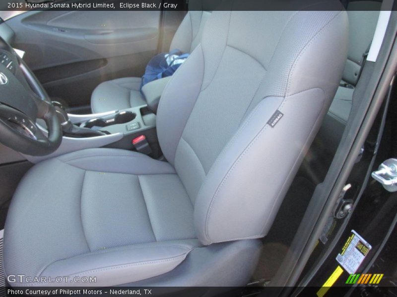 Eclipse Black / Gray 2015 Hyundai Sonata Hybrid Limited