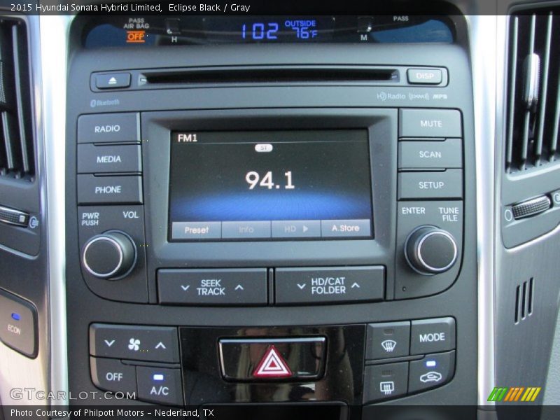 Controls of 2015 Sonata Hybrid Limited