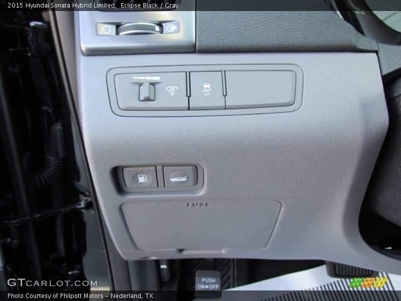 Eclipse Black / Gray 2015 Hyundai Sonata Hybrid Limited
