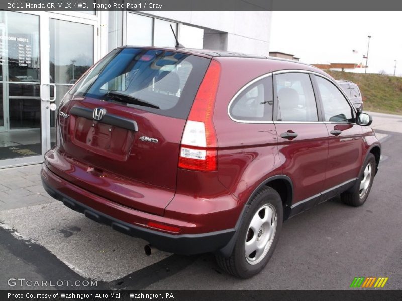 Tango Red Pearl / Gray 2011 Honda CR-V LX 4WD