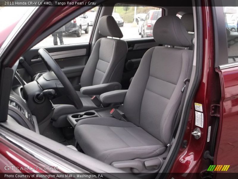Tango Red Pearl / Gray 2011 Honda CR-V LX 4WD