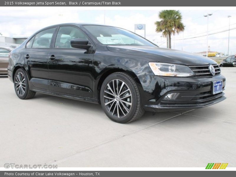 Black / Ceramique/Titan Black 2015 Volkswagen Jetta Sport Sedan