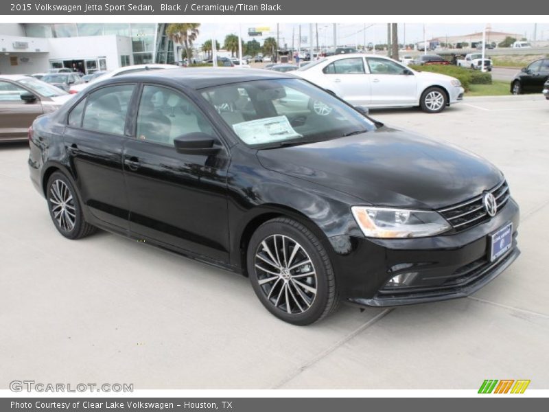 Black / Ceramique/Titan Black 2015 Volkswagen Jetta Sport Sedan