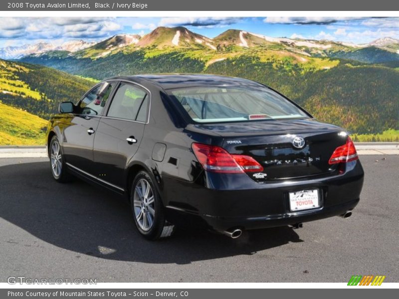Black / Ivory Beige 2008 Toyota Avalon Limited
