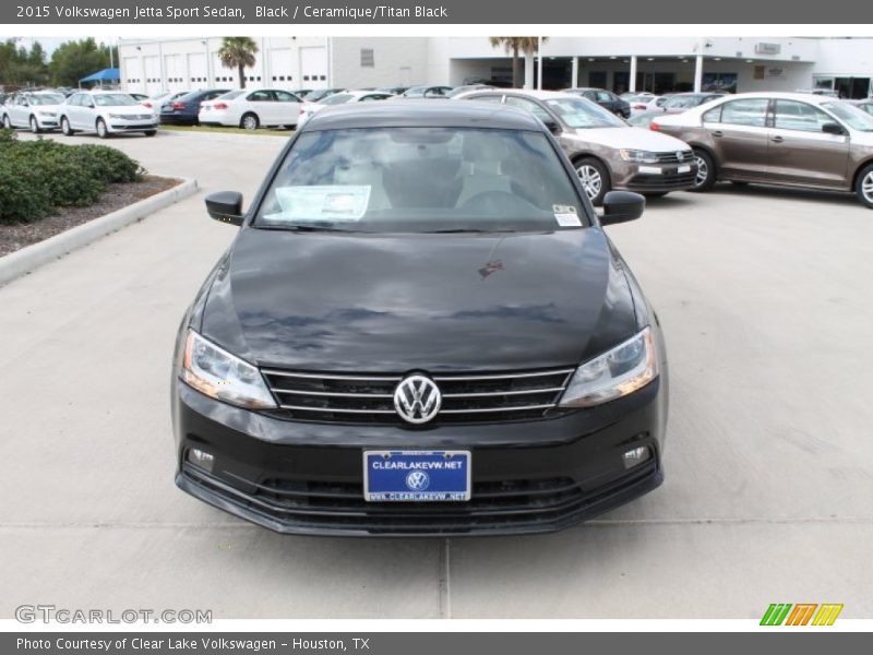 Black / Ceramique/Titan Black 2015 Volkswagen Jetta Sport Sedan