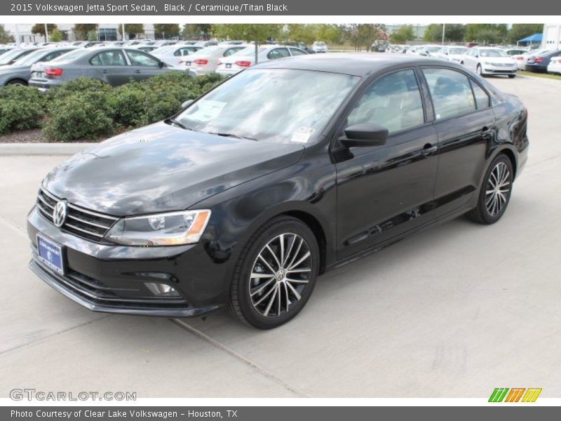 Black / Ceramique/Titan Black 2015 Volkswagen Jetta Sport Sedan