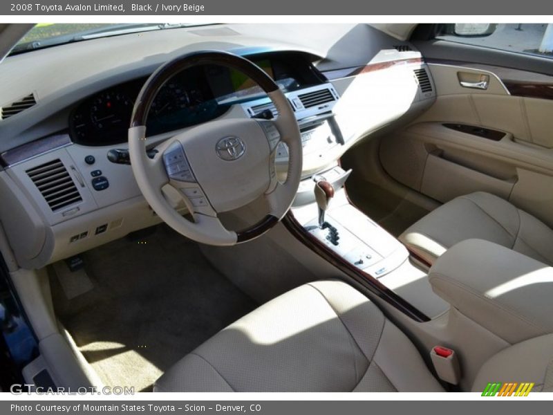 Black / Ivory Beige 2008 Toyota Avalon Limited
