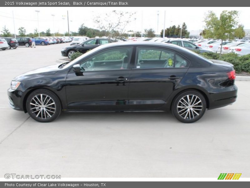 Black / Ceramique/Titan Black 2015 Volkswagen Jetta Sport Sedan